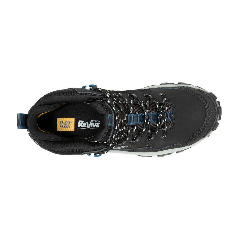 Caterpillar Invader Mid Vent Composite-Toe Work Boot Black P91664 Front Image