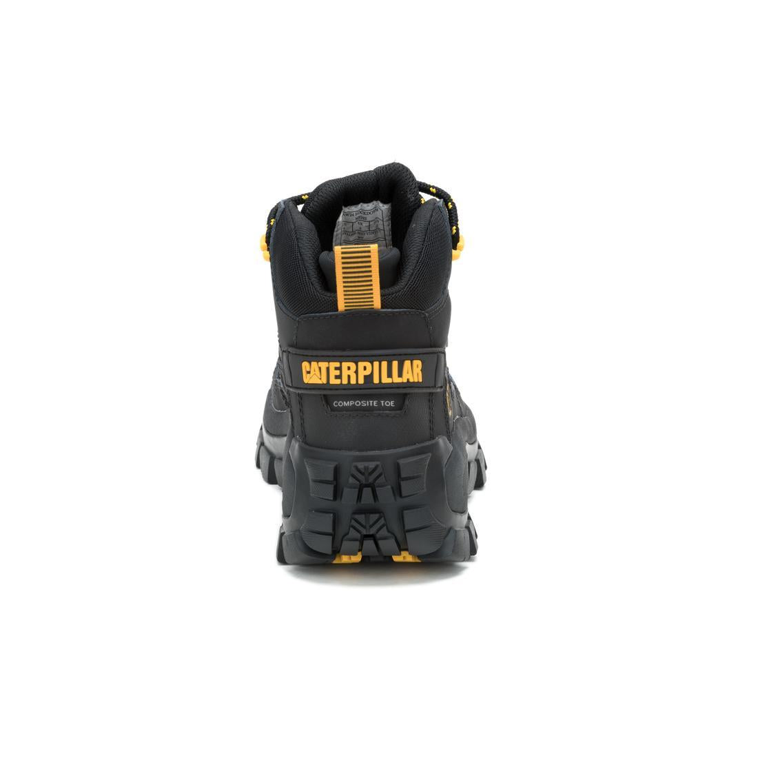 Caterpillar Invader Mid Vent Waterproof Composite-Toe Boots Black P91756 Side Image