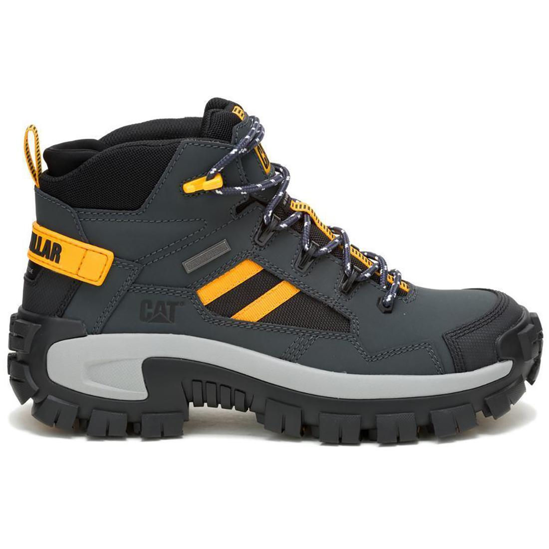 Caterpillar Invader Mid Vent Waterproof Composite-Toe Boots Dark Shadows Profile View