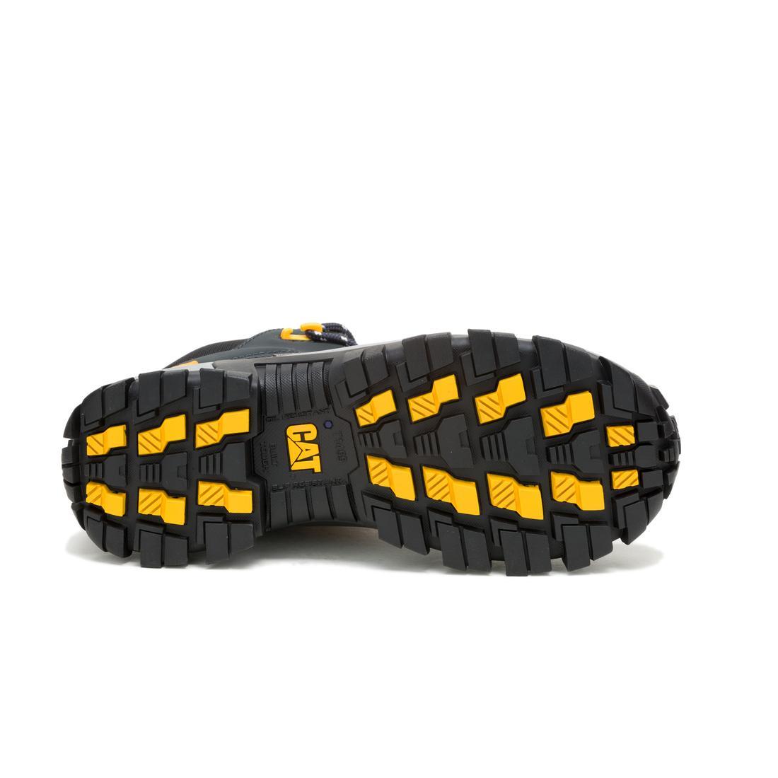 Caterpillar Invader Mid Vent Waterproof Composite-Toe Boots Dark Shadows P91757 Front Image