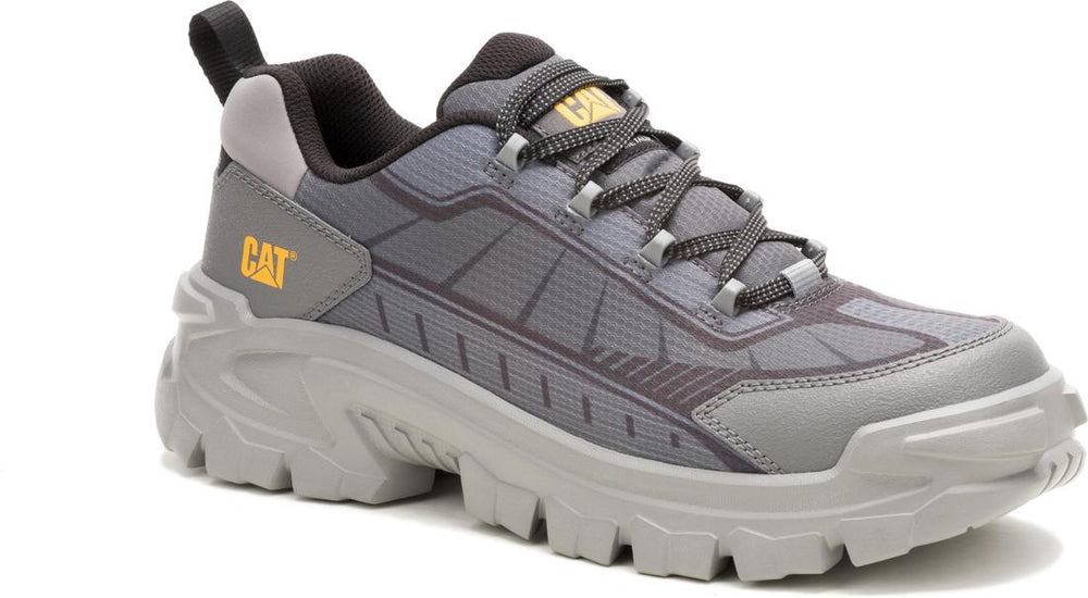 Caterpillar Invader Sport Lo Mesh Composite-Toe Shoes Gargoyle P91767 Medial Image