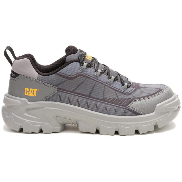 Caterpillar Invader Sport Lo Mesh Composite-Toe Shoes Gargoyle Profile View