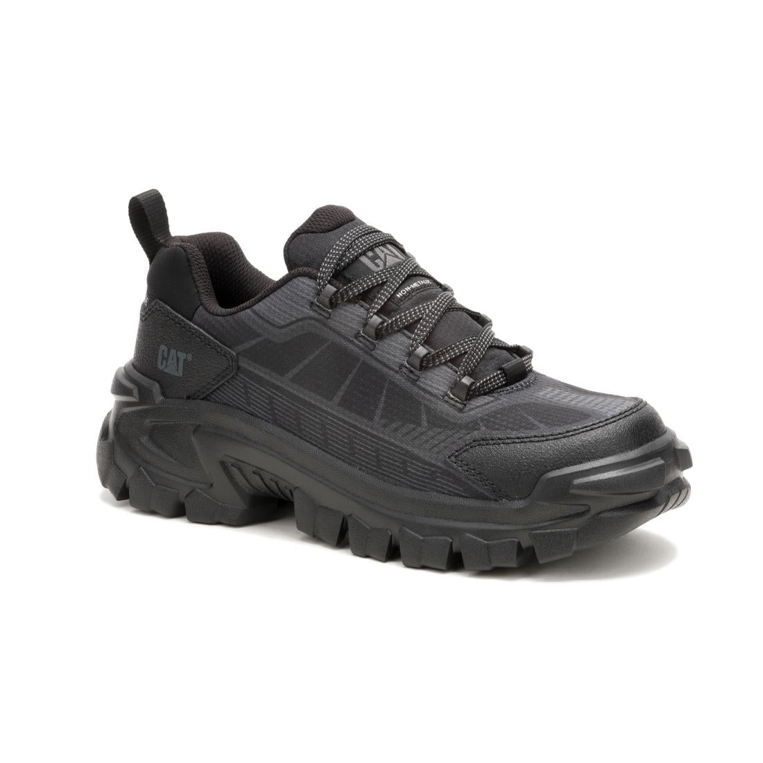 Caterpillar Invader Sport Lo Mesh Women's Composite-Toe Shoes Black P91780 Medial Image
