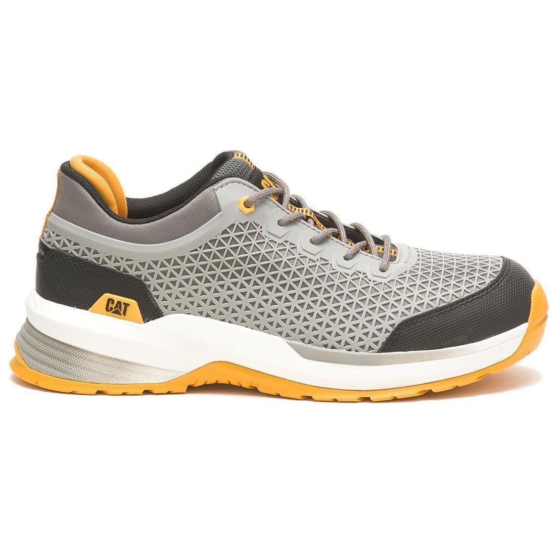 Caterpillar Streamline 2.0 Composite-Toe Work Shoe Gray Profile View