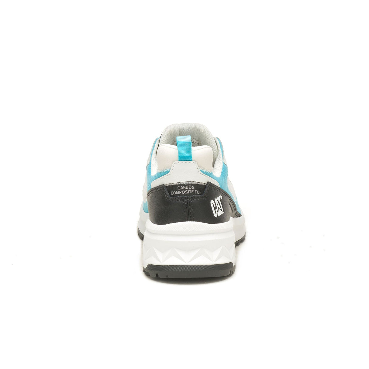 Caterpillar Streamline Runner Women’s Composite-Toe Work Shoe White/Blue P91600 Heel Image
