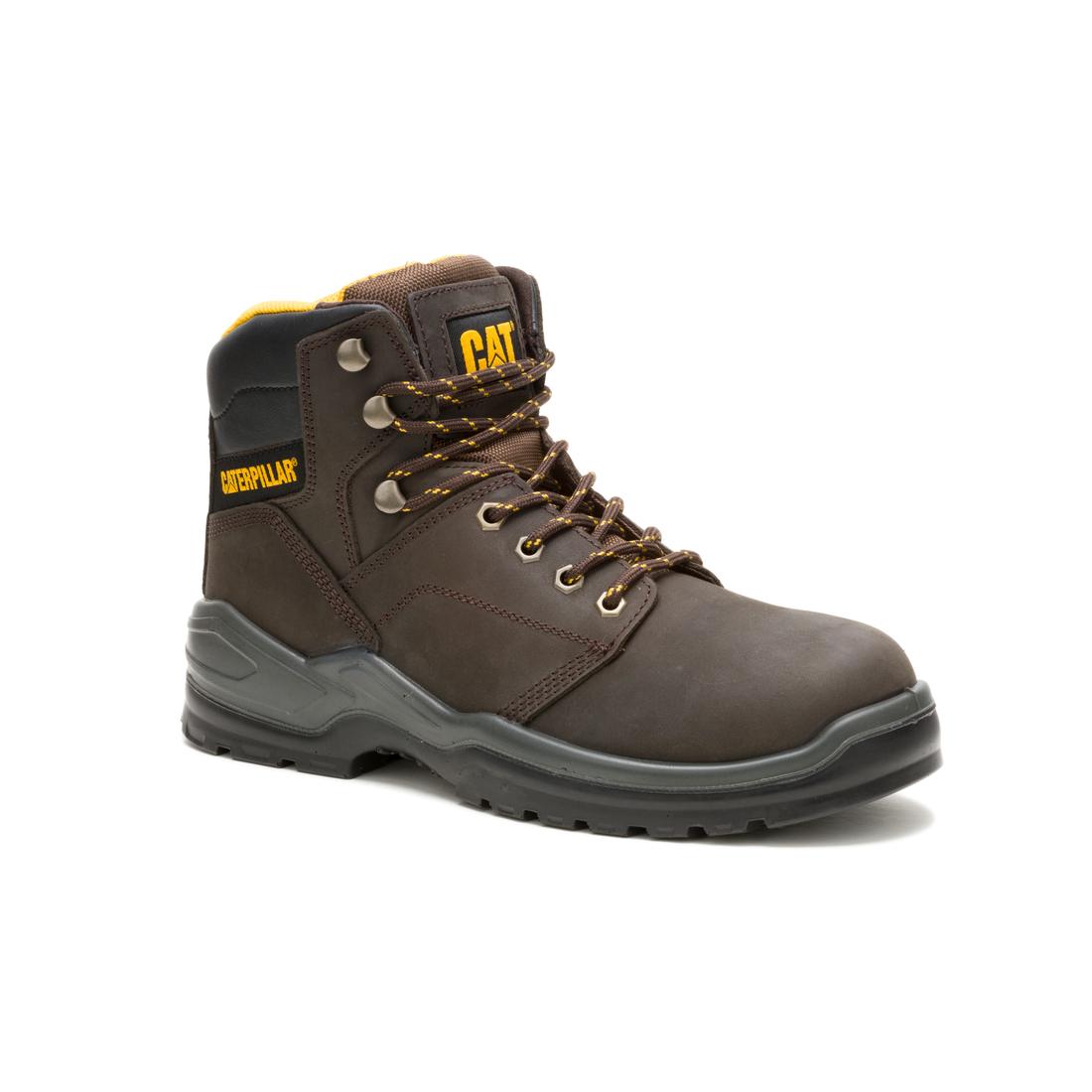 Caterpillar Striver Soft-Toe Boots Brown P51088 Medial Image