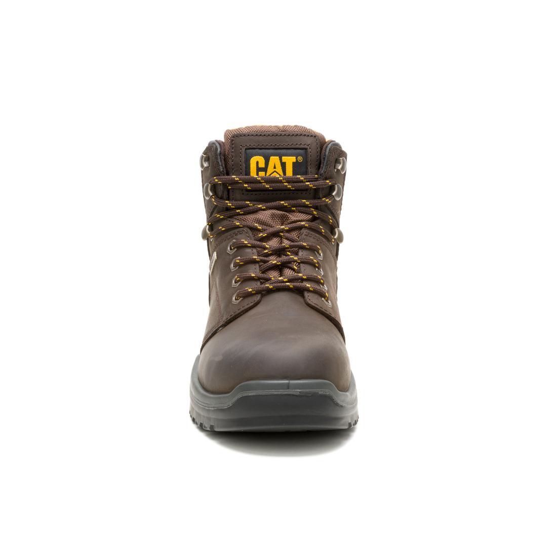 Caterpillar Striver Waterproof Steel-Toe Boots Brown P91720 Front Image