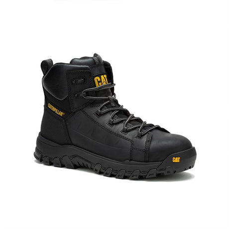 Caterpillar Threshold Rebound Waterproof Composite-Toe Boots Black P91696 Medial Image