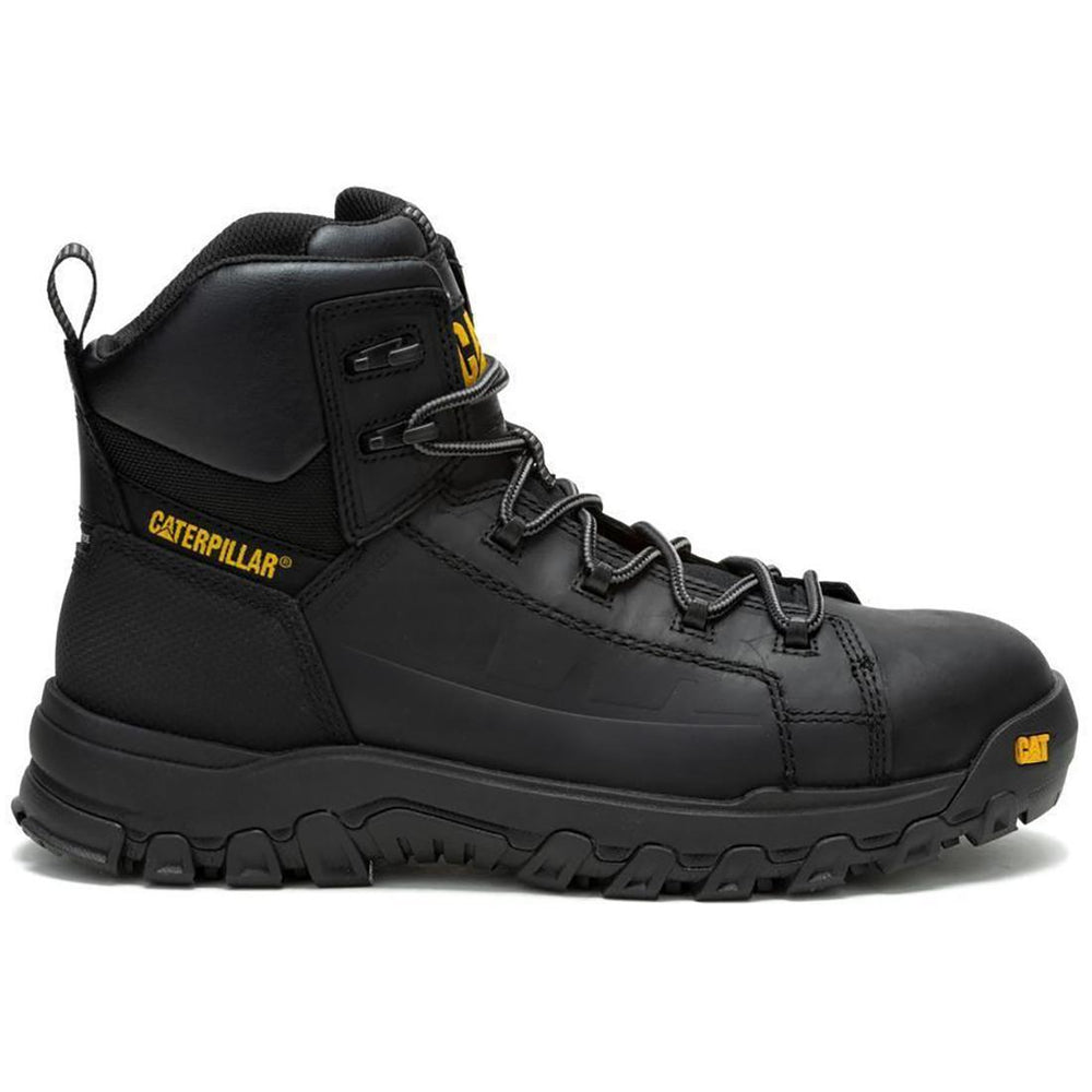 Caterpillar Threshold Rebound Waterproof Composite-Toe Boots Black Profile View
