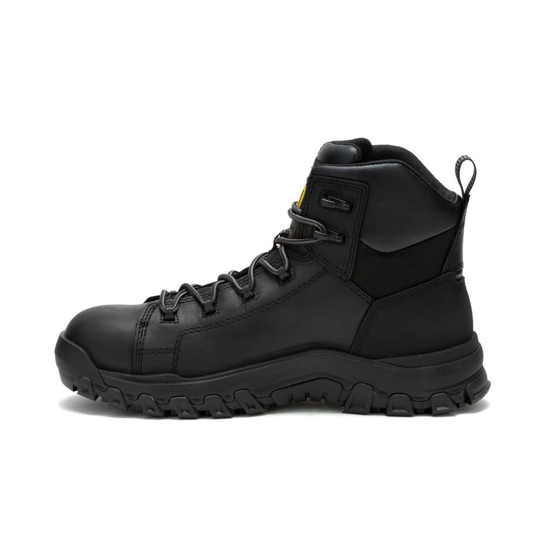 Caterpillar Threshold Rebound Waterproof Composite-Toe Boots Black P91696 Side Image