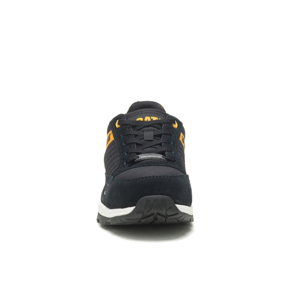 Caterpillar Venward Women’s Composite-Toe Work Shoe Black/Yellow P91605 Front Image
