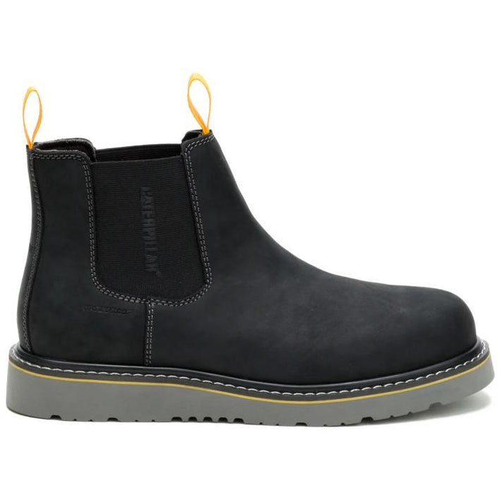 Caterpillar Men's Reclaimer Wedge Chelsea Steel Toe Boot Black - Lateral View