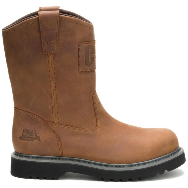 Caterpillar Men's Planer Wellington Steel Toe Boot Lion - Lateral View