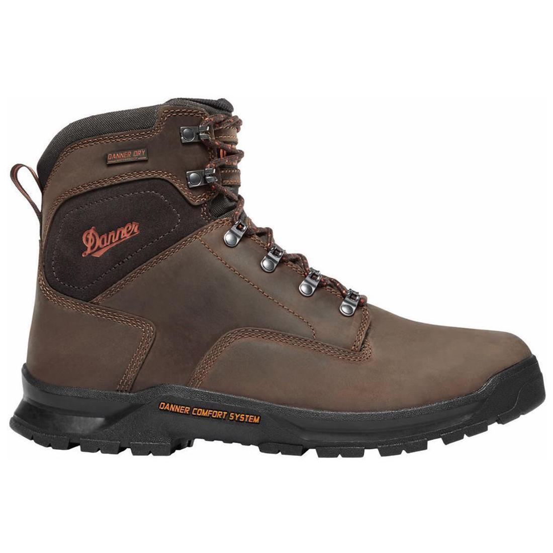 Danner Crafter 6" Nano Toe Work Boot Brown Profile View