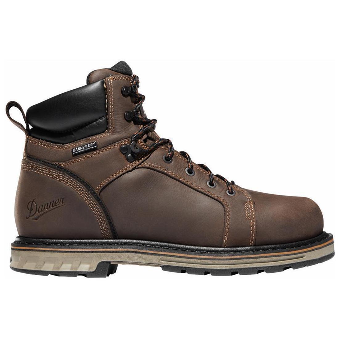 Danner Steel Yard 6" Soft Toe Work Boot Brown Profile View
