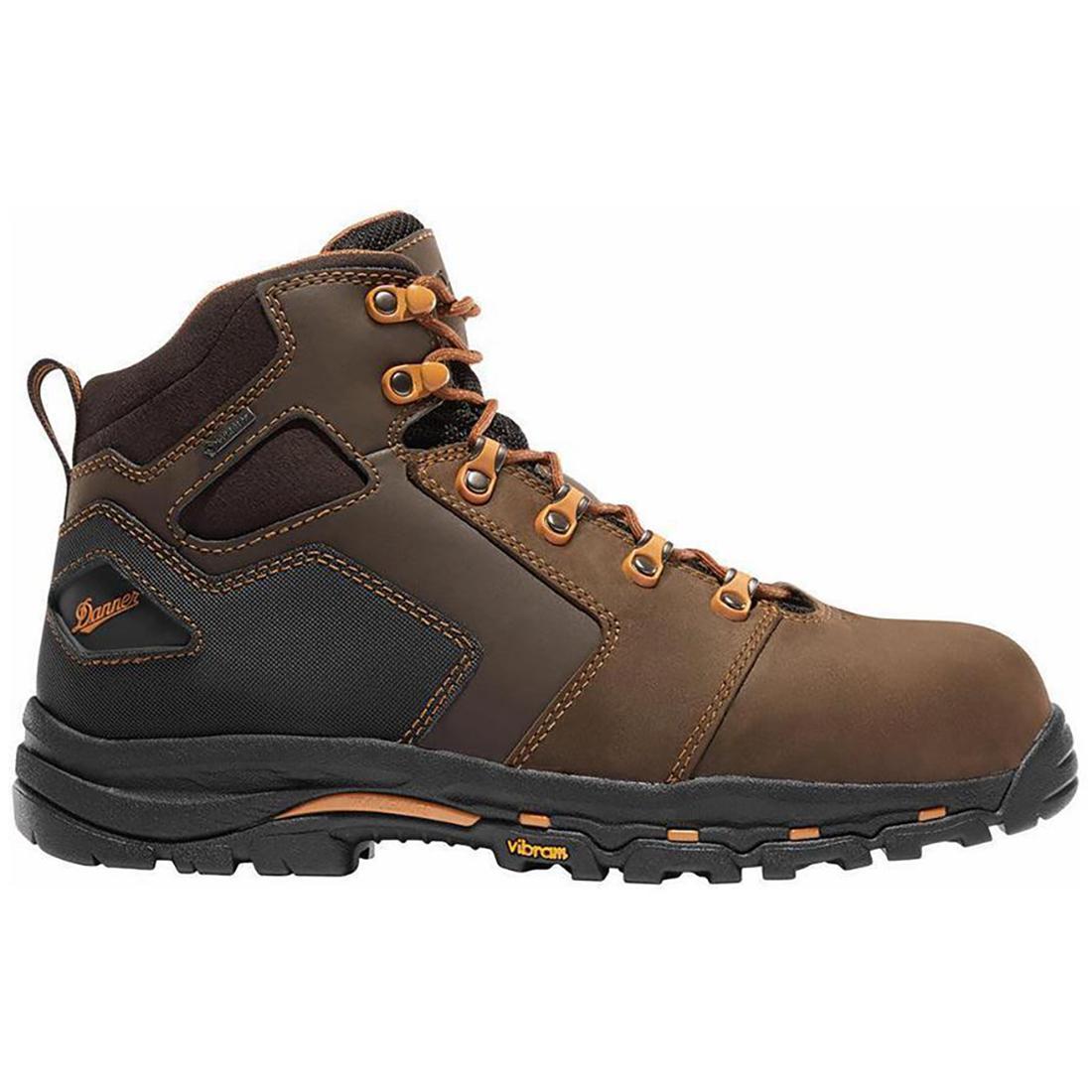 Danner Vicious 4.5" Soft Toe Work Boot Dark Brown Profile View