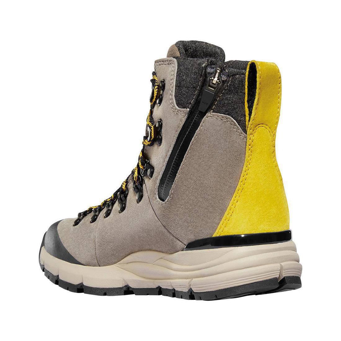 Danner Women's's Arctic 600 Side-Zip 7" Driftwood/Yellow 200G Boot 67341 Back Image