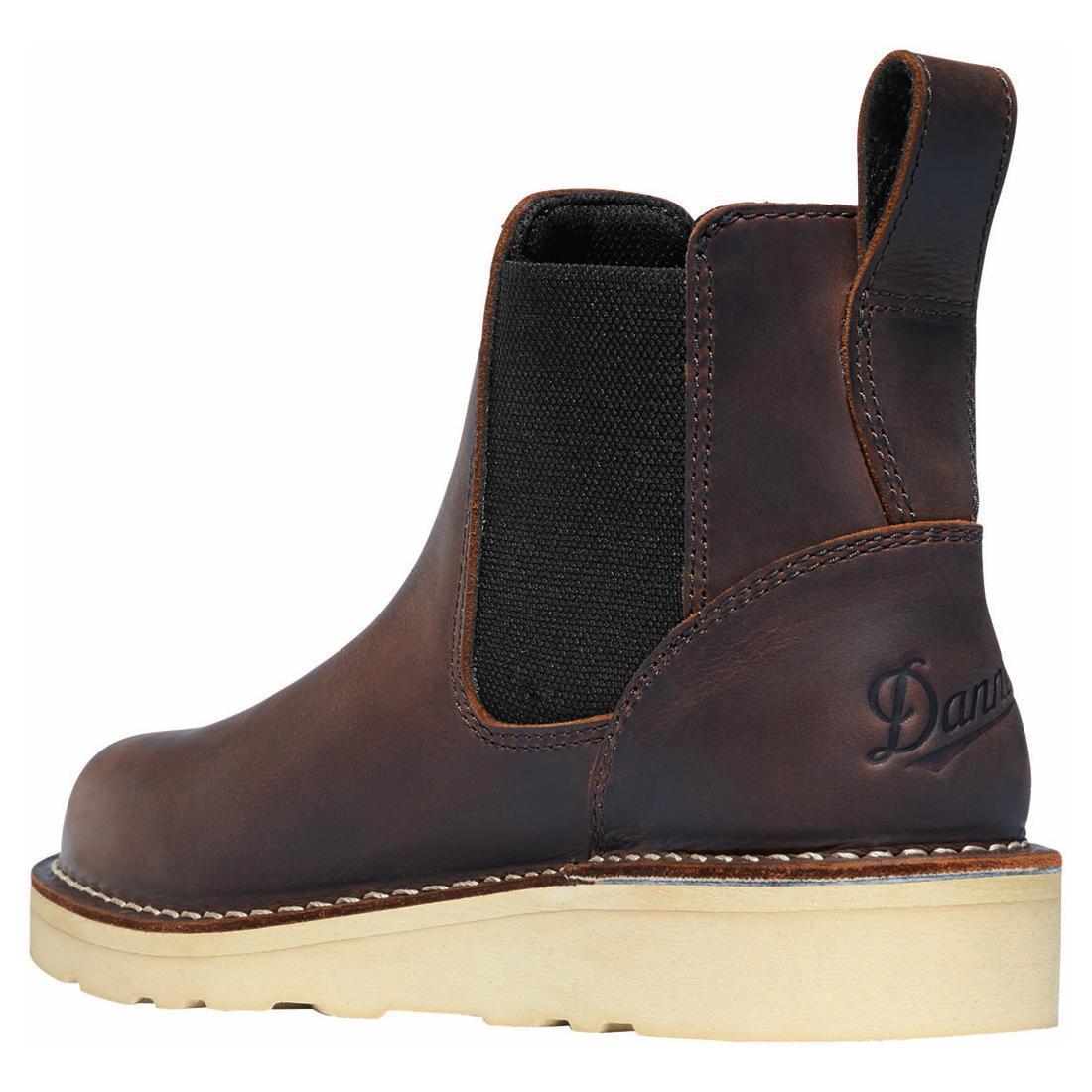 Danner Women's's Bull Run Chelsea 5" Brown Wedge 15482 Back Image