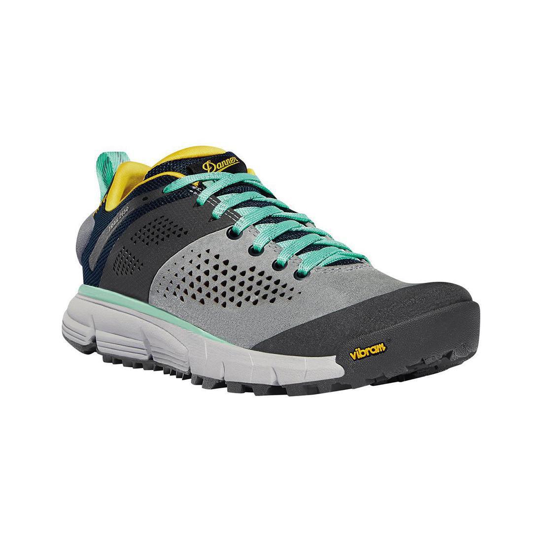 Danner Women's's Trail 2650 3" Gray/Blue/Spectra Yellow Shoe 61283 Side Image