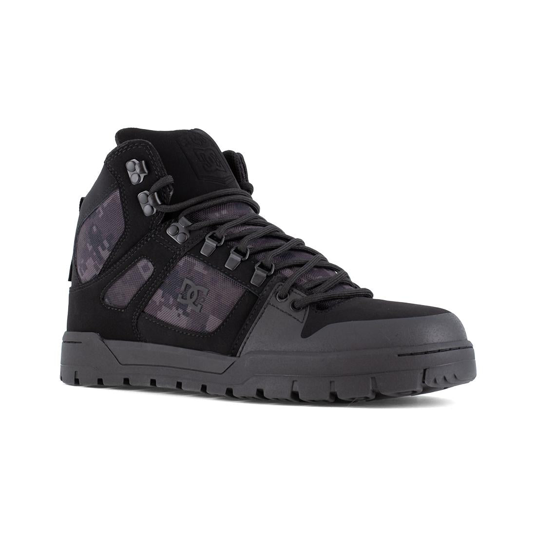 Dc Shoes Pure Work Composite Toe Waterproof Mid‑Cut Boot – Black/Camo DC60603 Image