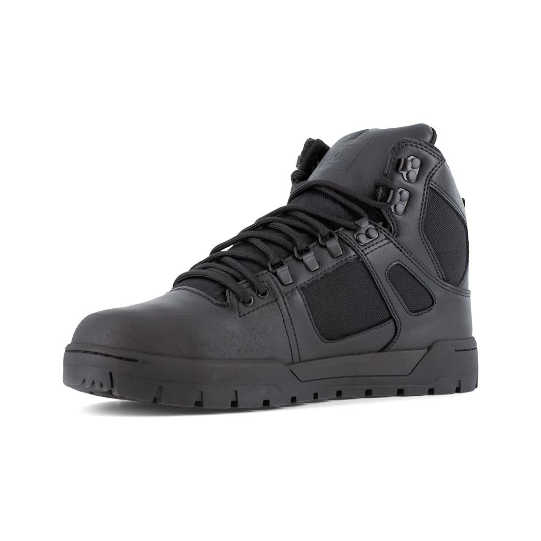 Dc Shoes Pure Work Composite Toe Waterproof Mid‑Cut Boot w/ Met Guard – Black DC60604 Heel Image