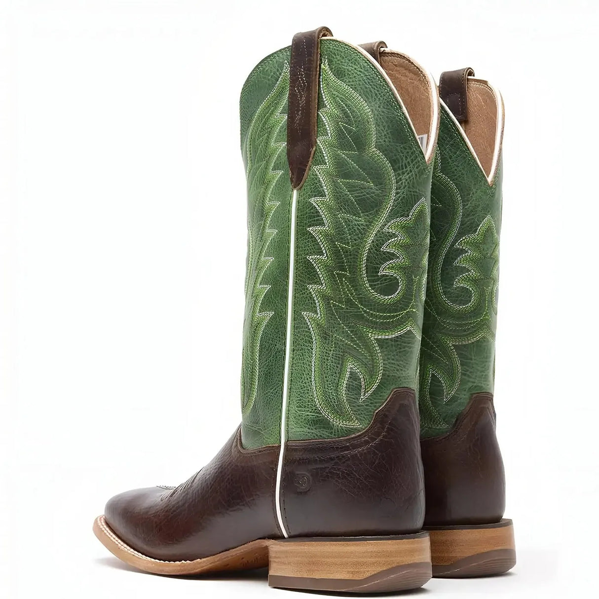 Durango Arena Pro Hickory and Shamrock Green Western Boot Heel