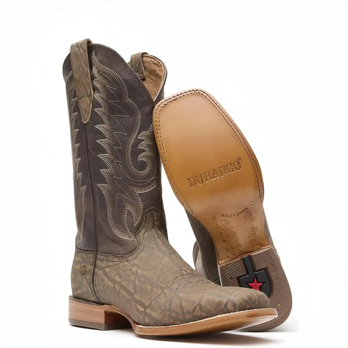 Durango Arena Pro Rustic Tobacco Western Boot Heel