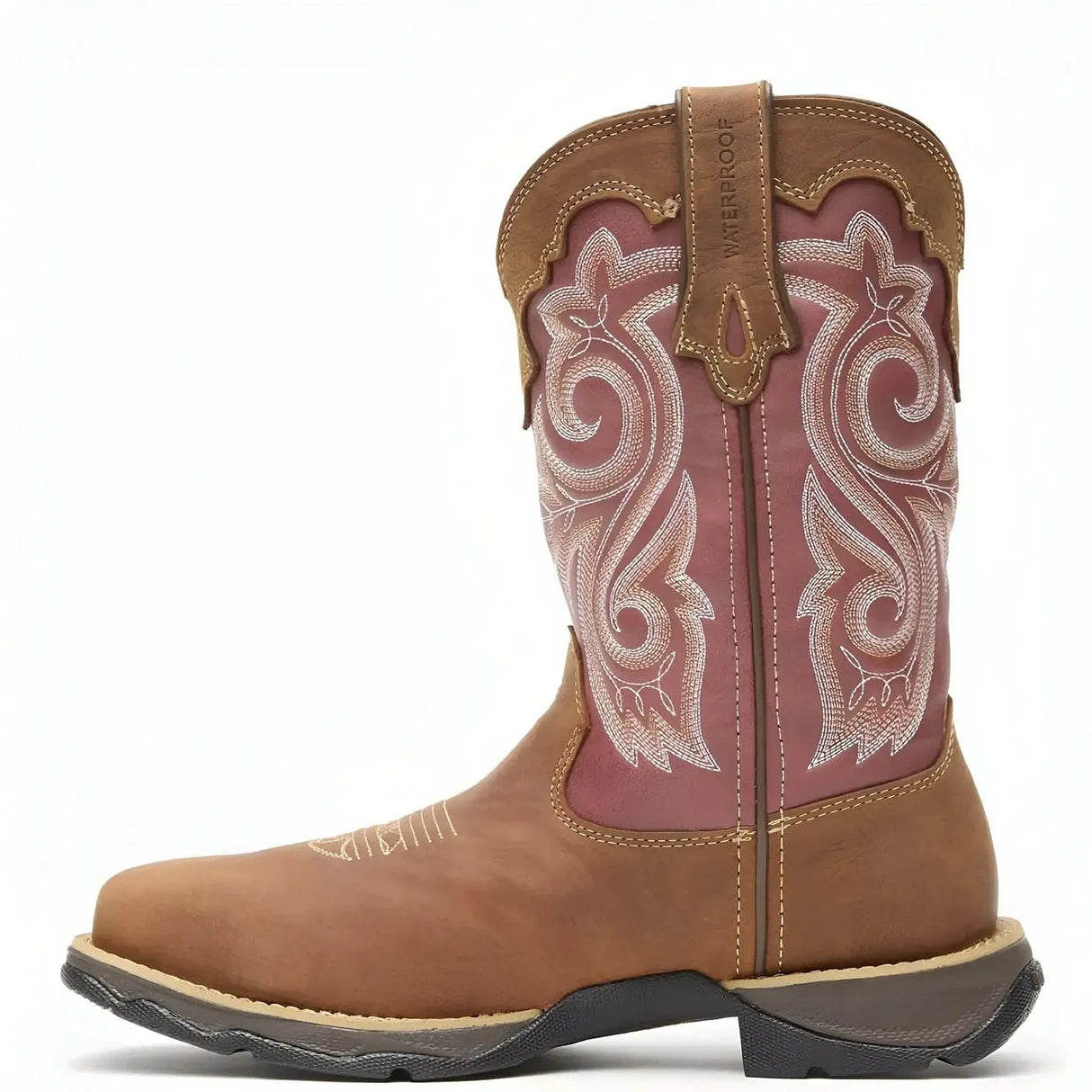 Durango Women’s Lady Rebel Work by Durango Waterproof Composite Toe Western Work Boot Heel