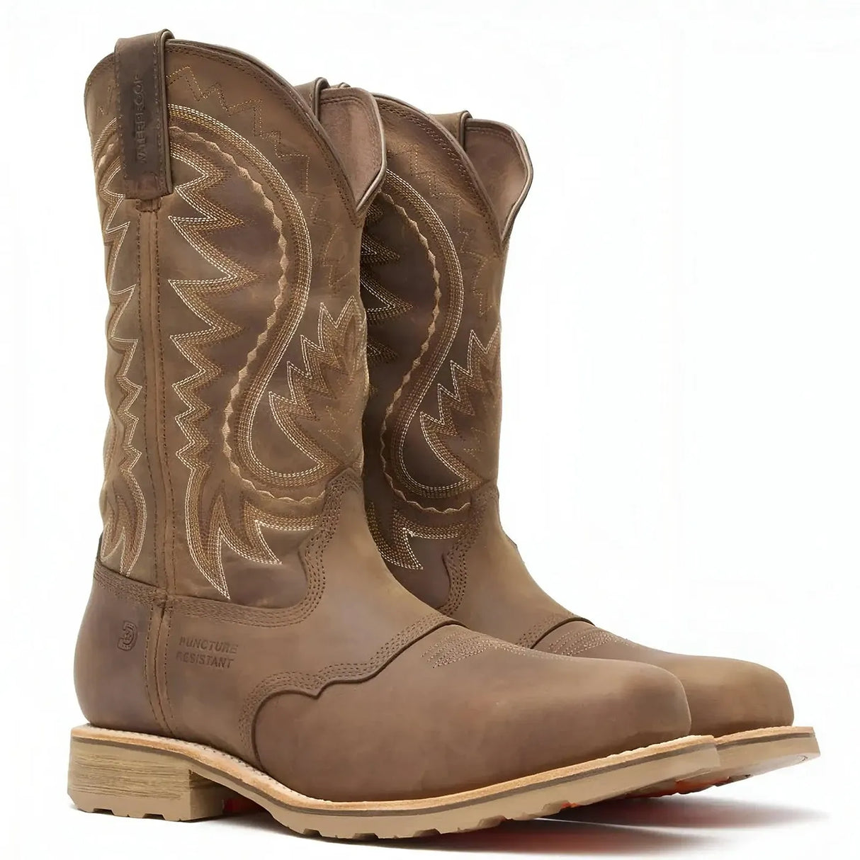 Durango Maverick Pro Steel Toe Waterproof Western Work Boot Tan Cover