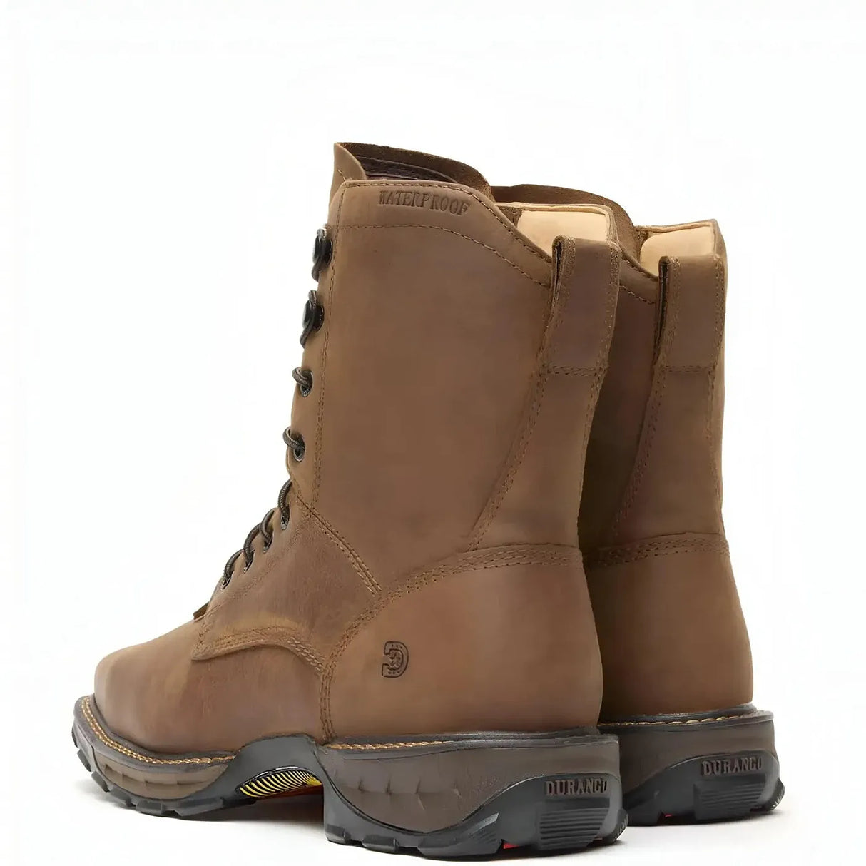 Durango Maverick XP Steel Toe Waterproof Square Toe Lacer Work Boot Heel