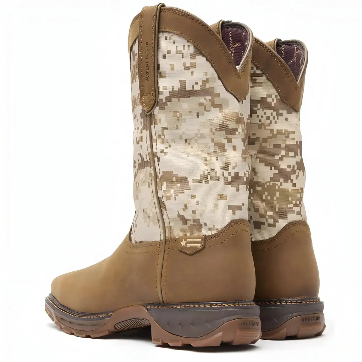 Durango Maverick XP Steel Toe Waterproof Western Work Boot Desert Camo Cover