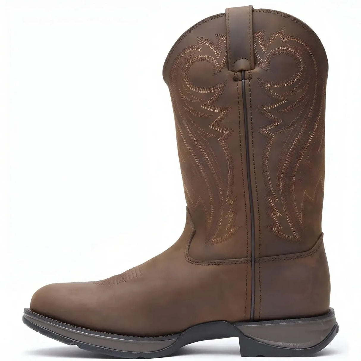 Durango Rebel Chocolate Pull-On Western Boot Side