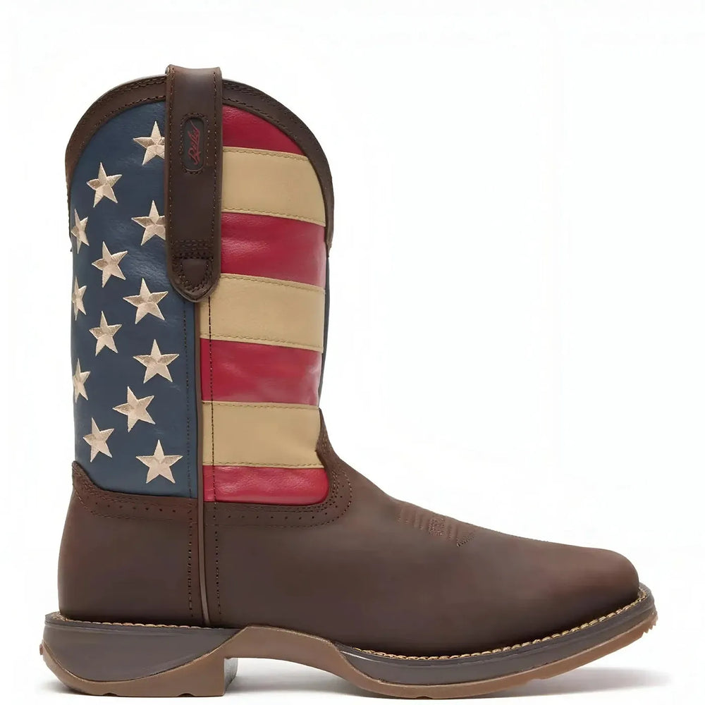 Durango Rebel Patriotic Pull-On Western Flag Boot Medial