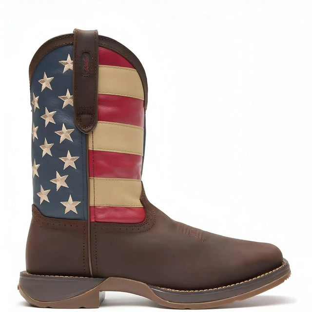 Durango Rebel Patriotic Pull-On Western Flag Boot Medial
