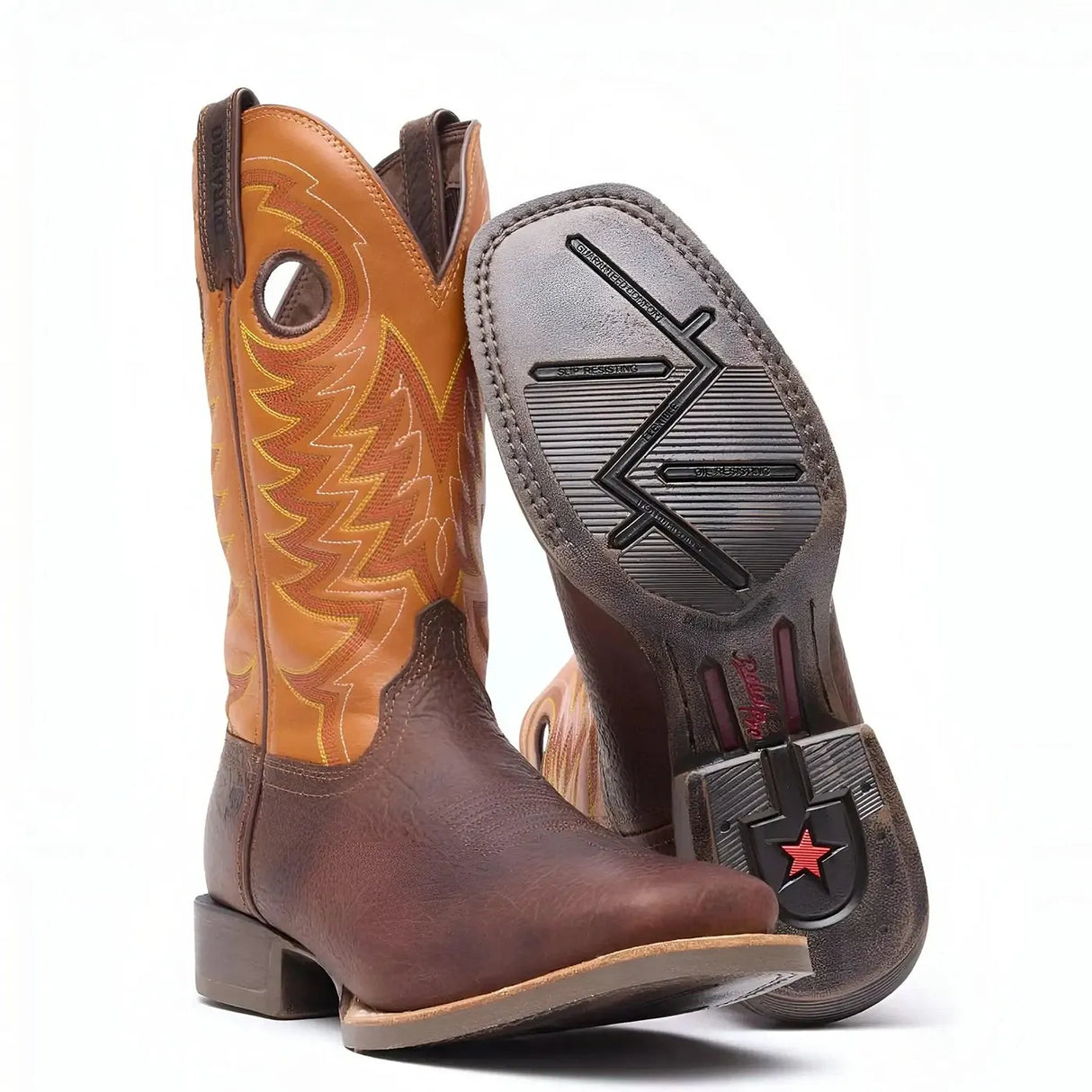 Durango Rebel Pro Orange Western Boot Side