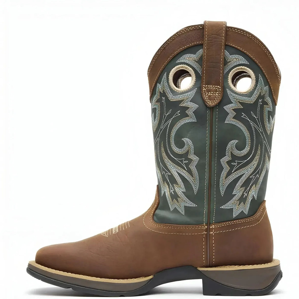 Durango Rebel Pull-On Western Boot Saddlehorn And Clover Heel