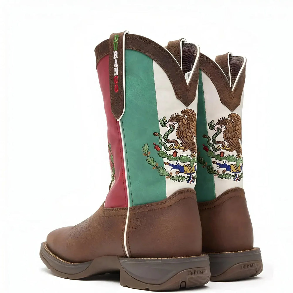 Durango Rebel Mexico Flag Western Boot Side
