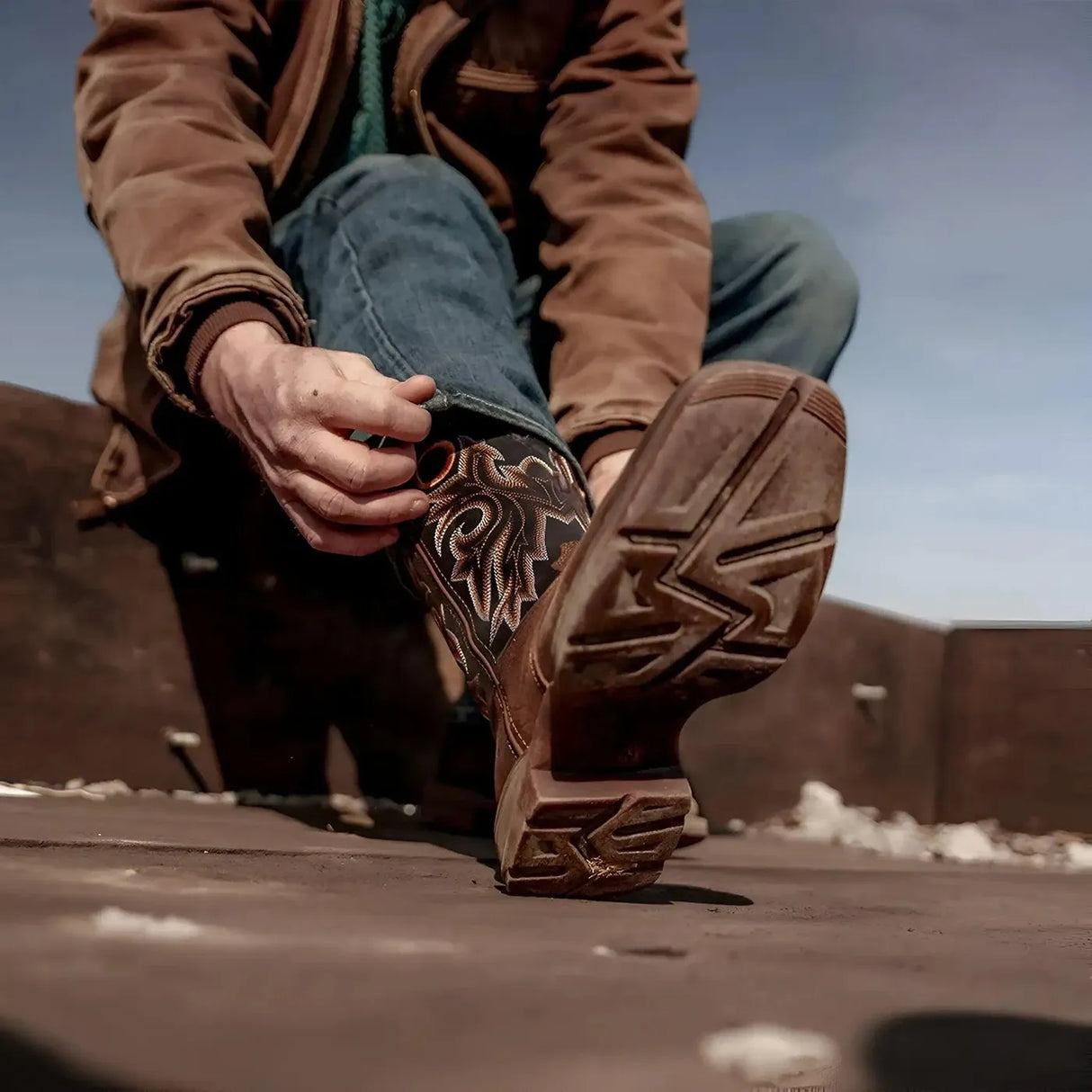 Durango Rebel with InsulKul Western Boot Heel