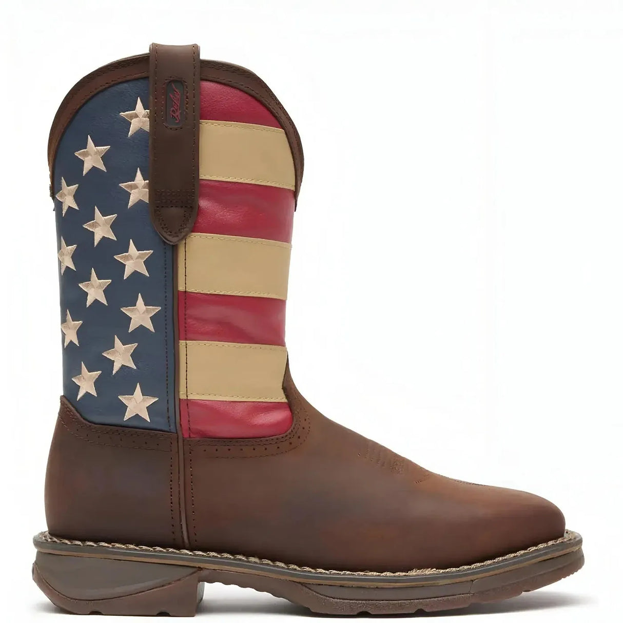 Durango Rebel Steel Toe Flag Western Flag Boot Medial