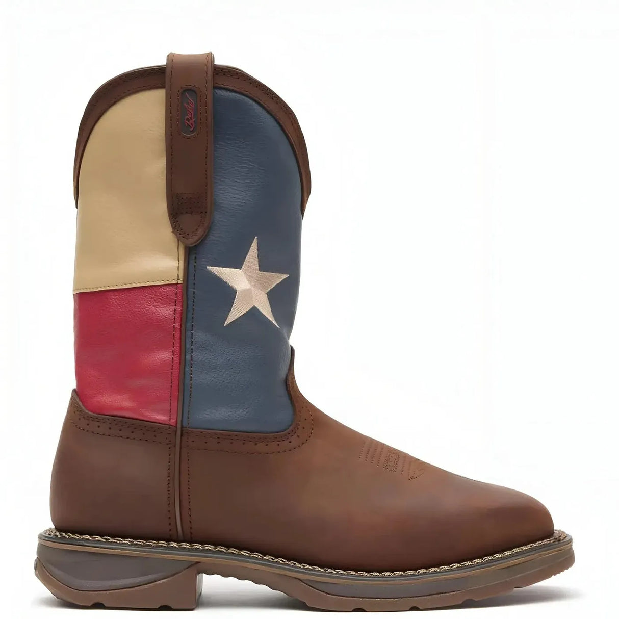 Durango Rebel Steel Toe Texas Flag Western Boot Medial