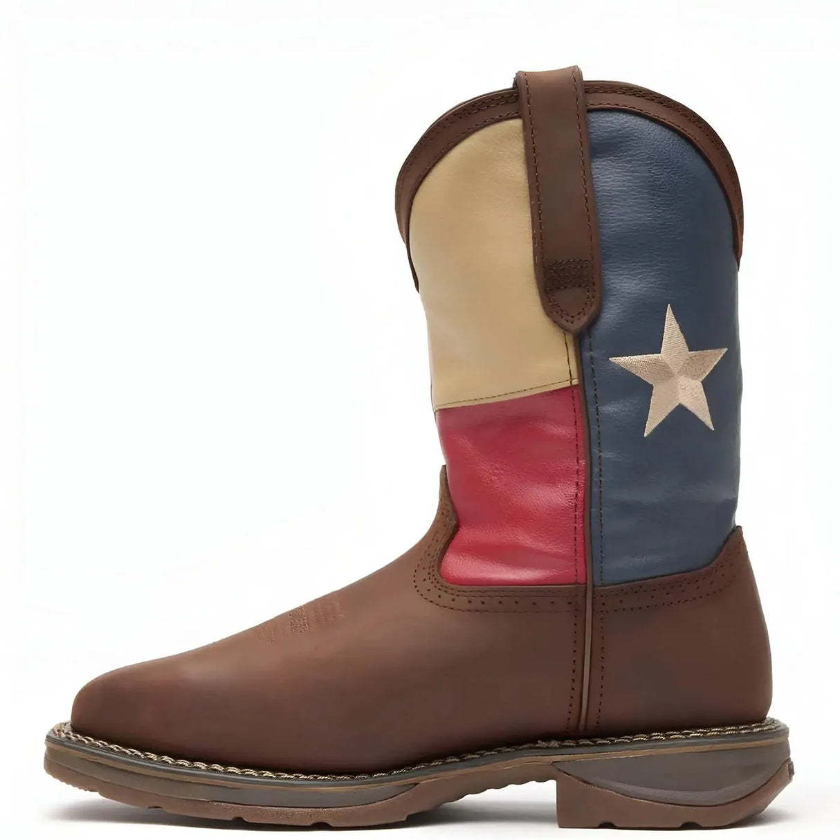 Durango Rebel Steel Toe Texas Flag Western Boot Side