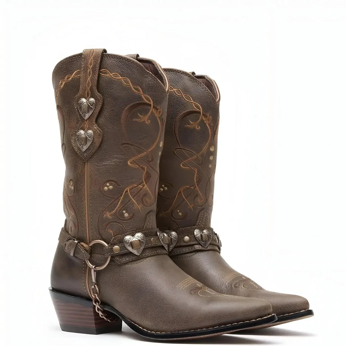 Durango Women’s Crush by Durango Brown Heartbreaker Boot Heel
