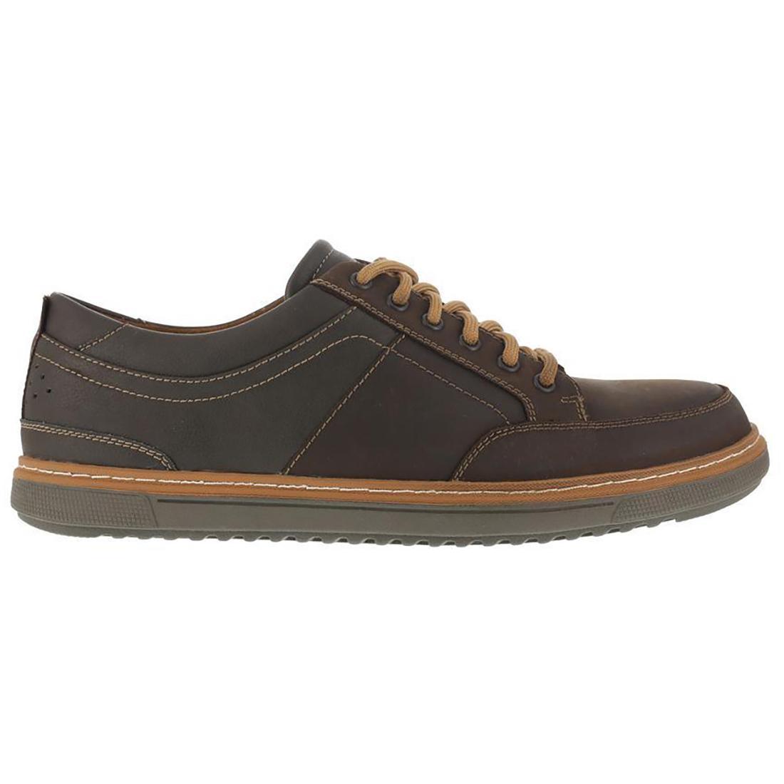 Florsheim Gridley Steel-Toe Oxford Work Shoe Brown Profile View