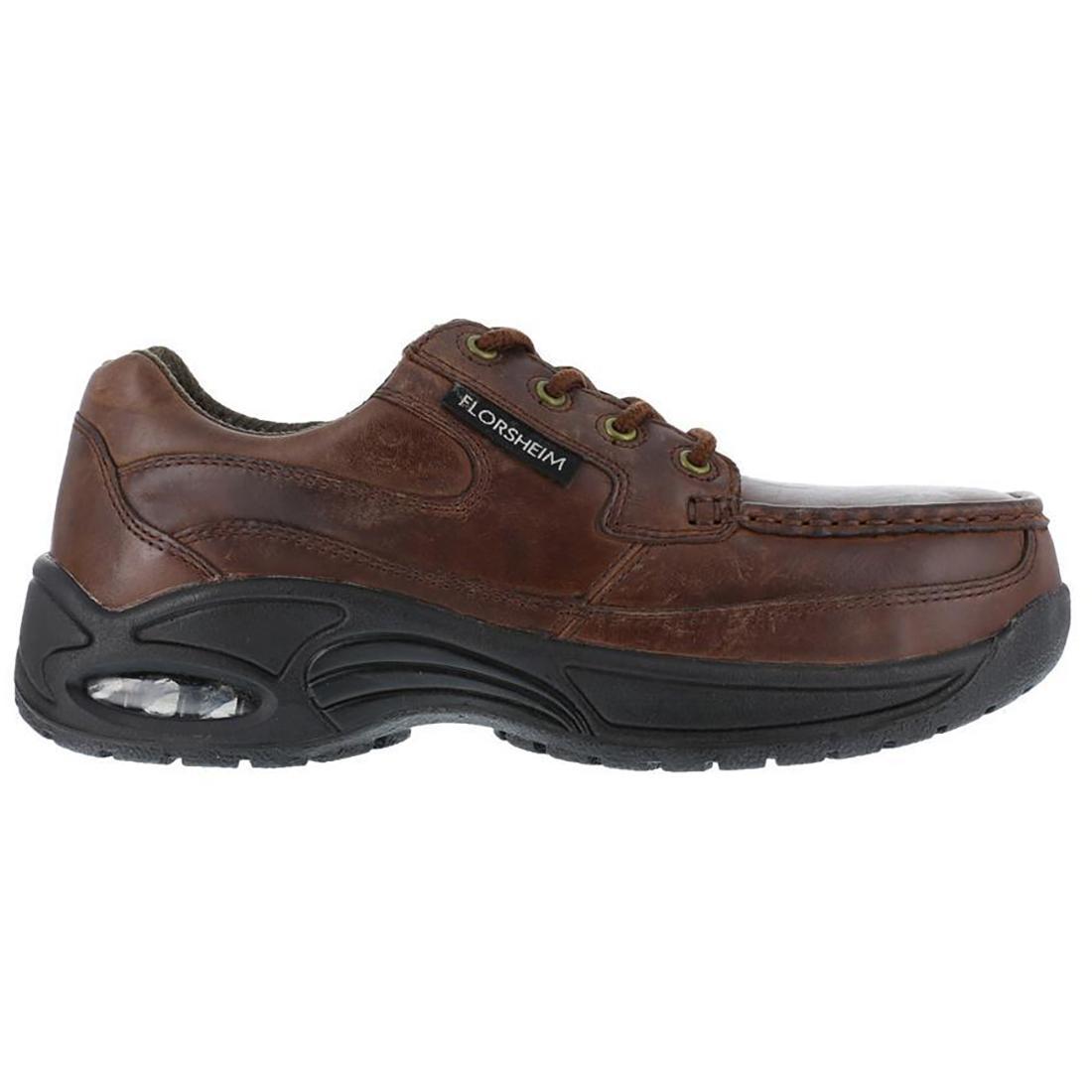 Florsheim Women's Polaris Composite-Toe Oxford Work Shoe Brown Profile View