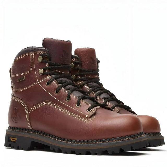 Georgia Boot AMP 6" LT Logger Low Heel Waterproof Work Boot Medial