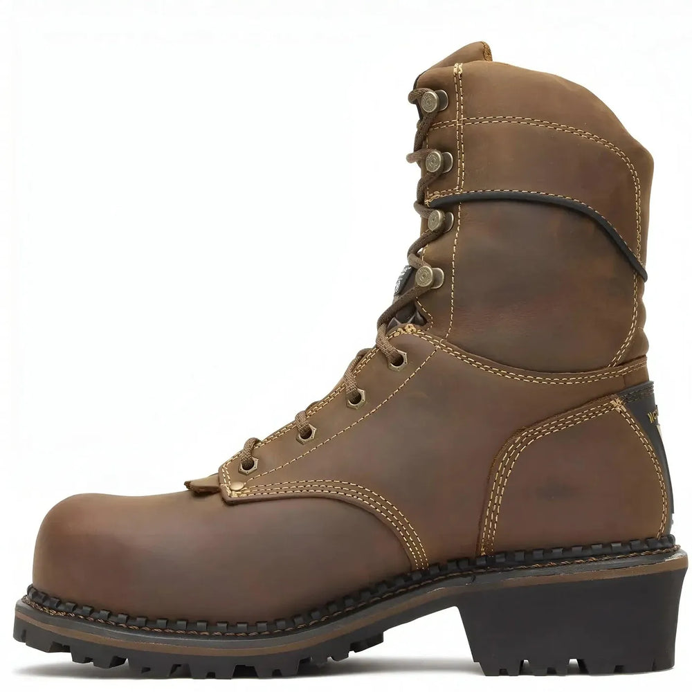 Georgia Boot AMP LT Logger Composite Toe Insulated Waterproof Work Boot Side