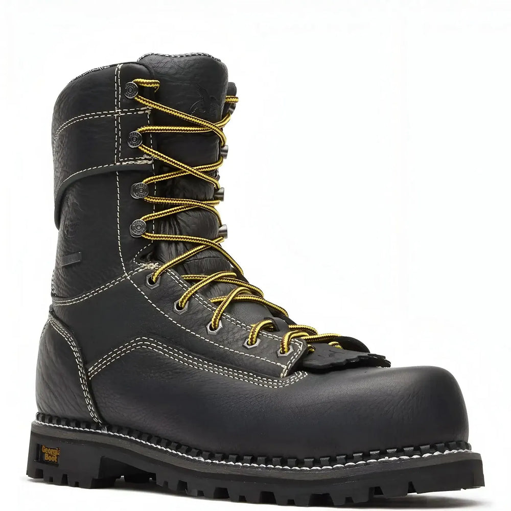 Georgia Boot AMP LT Logger Composite Toe Waterproof Work Boot Black Inner
