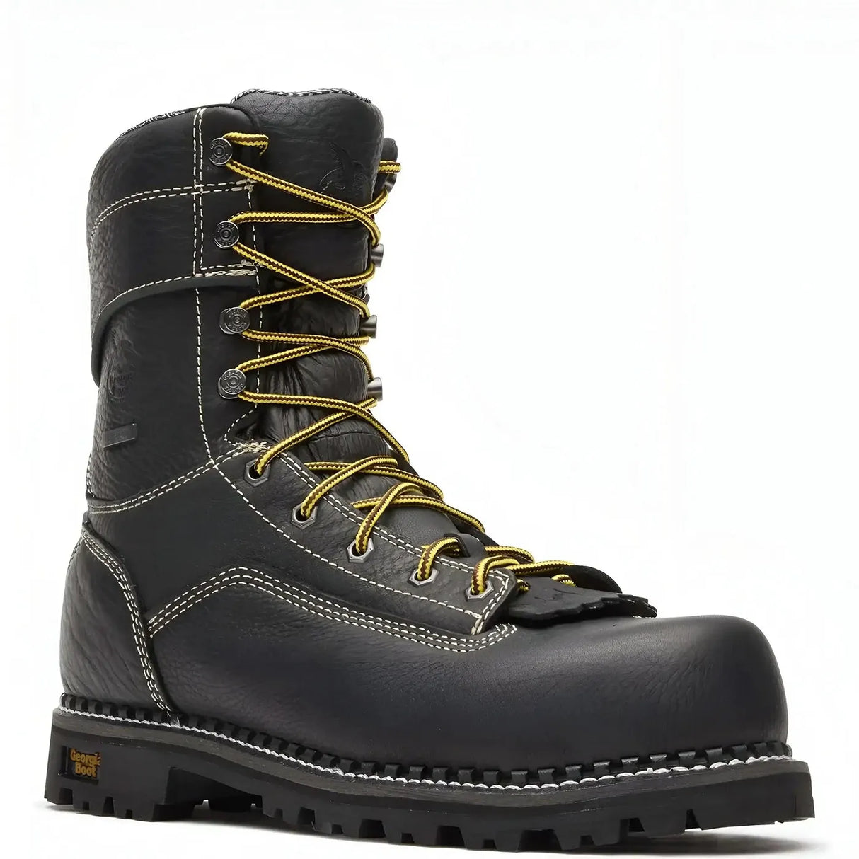 Georgia Boot AMP LT Logger Composite Toe Waterproof Work Boot Black Inner
