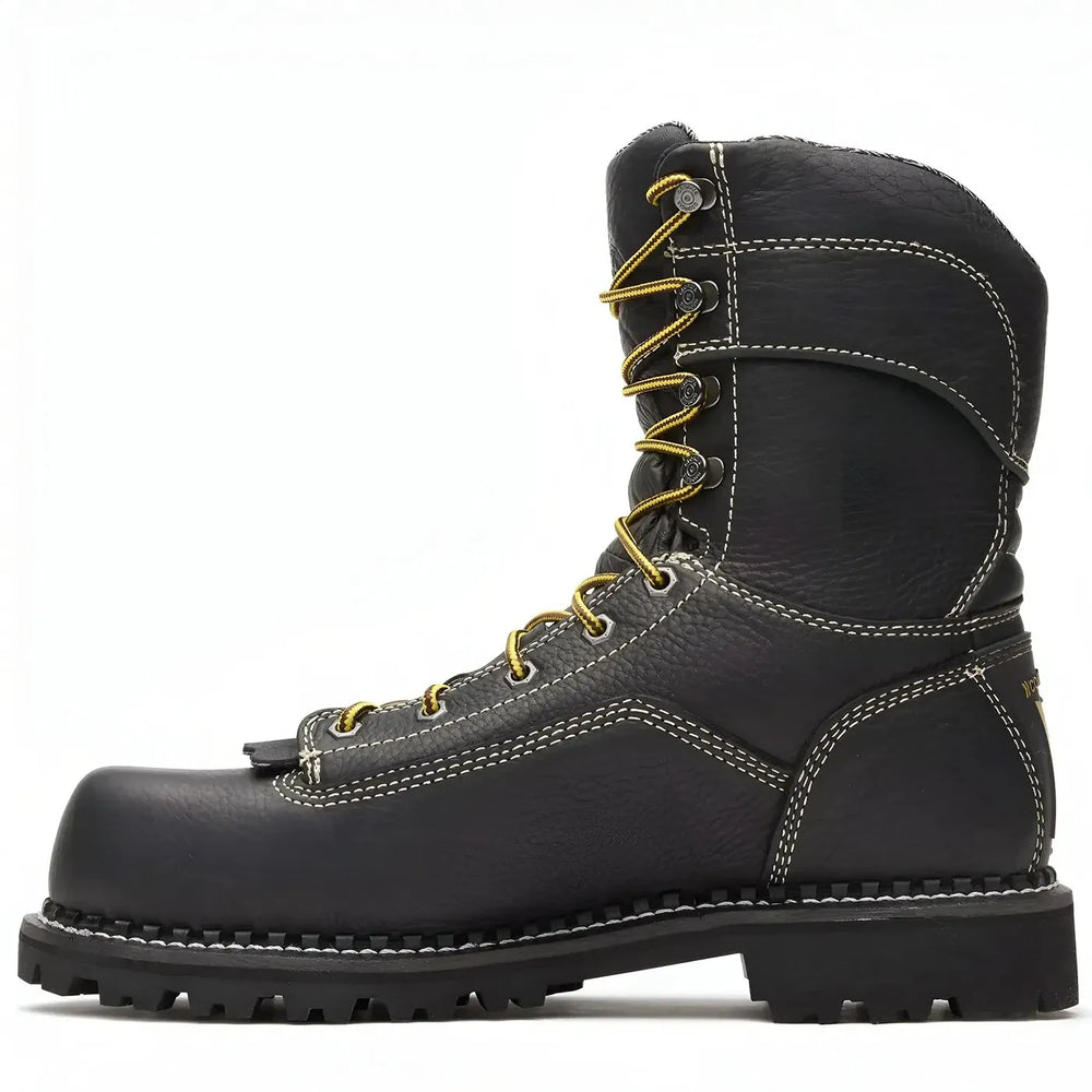 Georgia Boot AMP LT Logger Composite Toe Waterproof Work Boot Black Side
