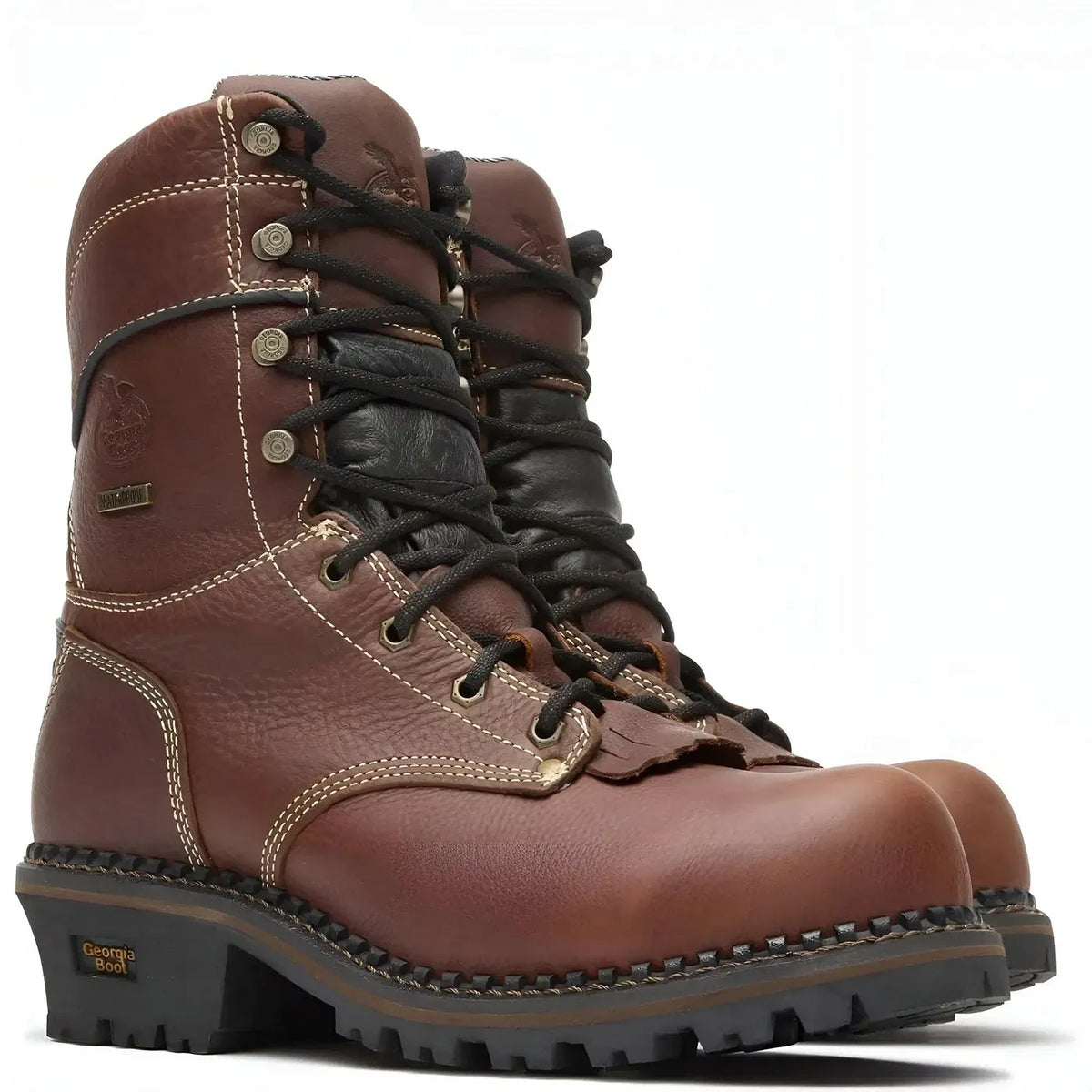 Georgia Boot Dark Brown Logger Boots Georgia Boot Logger Work Boot - Walmart.com main image 3